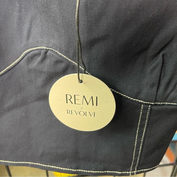 REMI x REVOLVE Yuval Corset Top in Denim Blue Large Blue - Picture 8 of 9